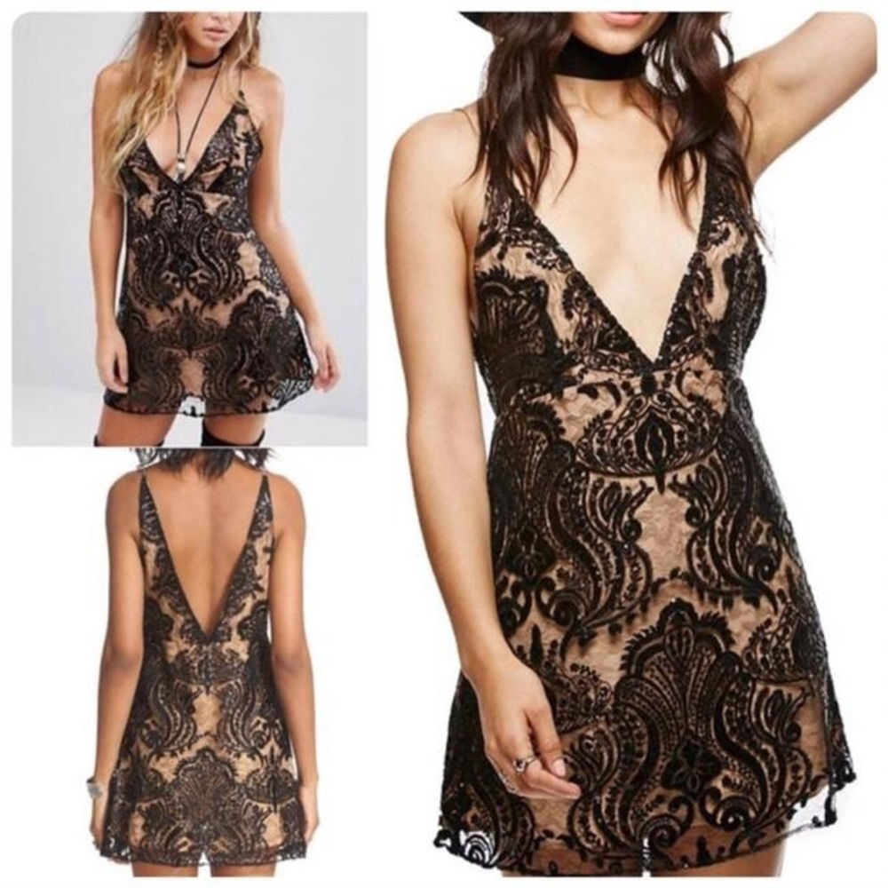 Free People Midnight Shimmer Dress
